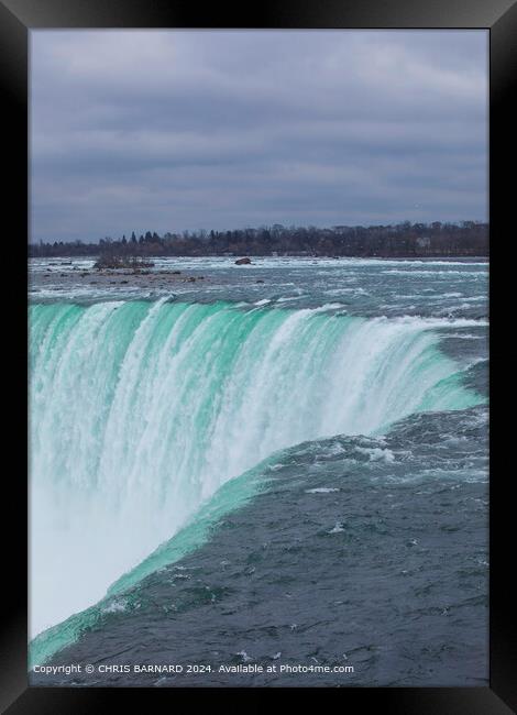 Horseshoe Falls Ontario Canada Framed Print by CHRIS BARNARD