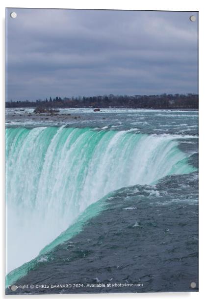 Horseshoe Falls Ontario Canada Acrylic by CHRIS BARNARD
