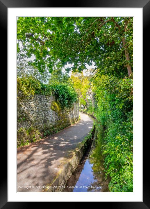 The Water Lanes, in St Peter Port, Guernsey Framed Mounted Print by Delphimages Art