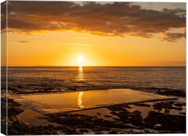 Victorian sea pool Canvas Print by Tony Twyman