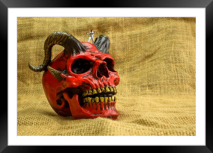 You're The Devil In Disguise Framed Mounted Print by Steve Purnell