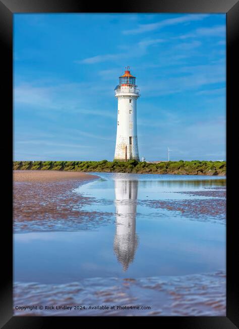 Perch Rock Lighthouse  Framed Print by Rick Lindley