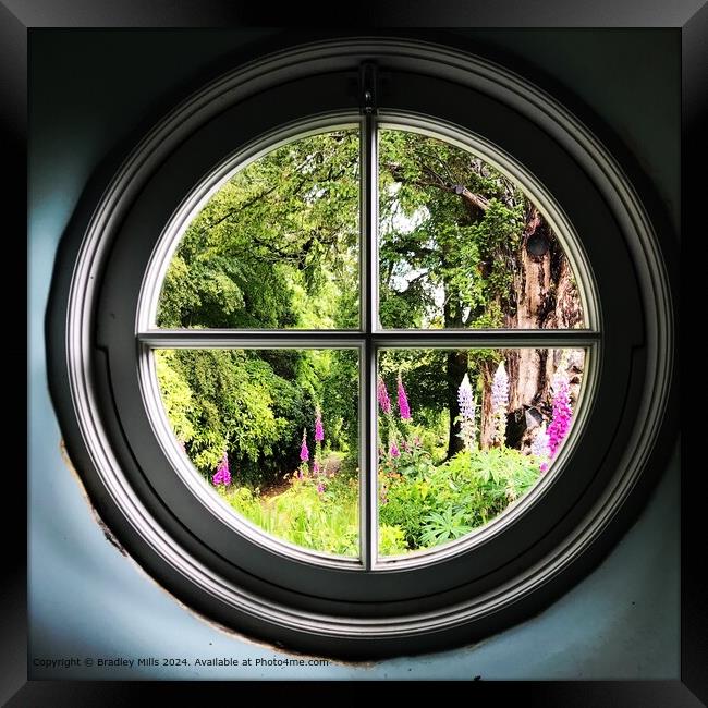 Round window  Framed Print by Bradley Mills