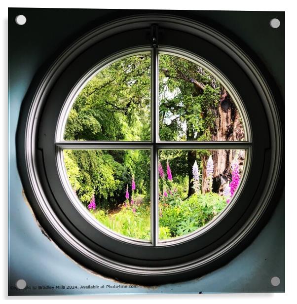 Round window  Acrylic by Bradley Mills