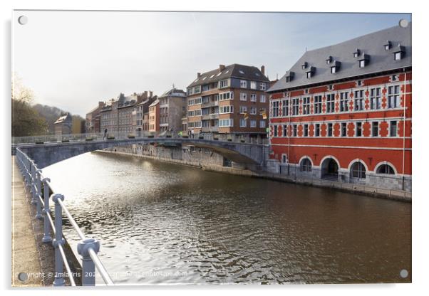 Bridge over the Sambre, Namur, Belgium Acrylic by Imladris 