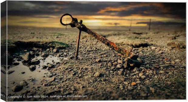Forgotten Anchor Canvas Print by Tom Roth