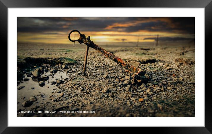 Forgotten Anchor Framed Mounted Print by Tom Roth