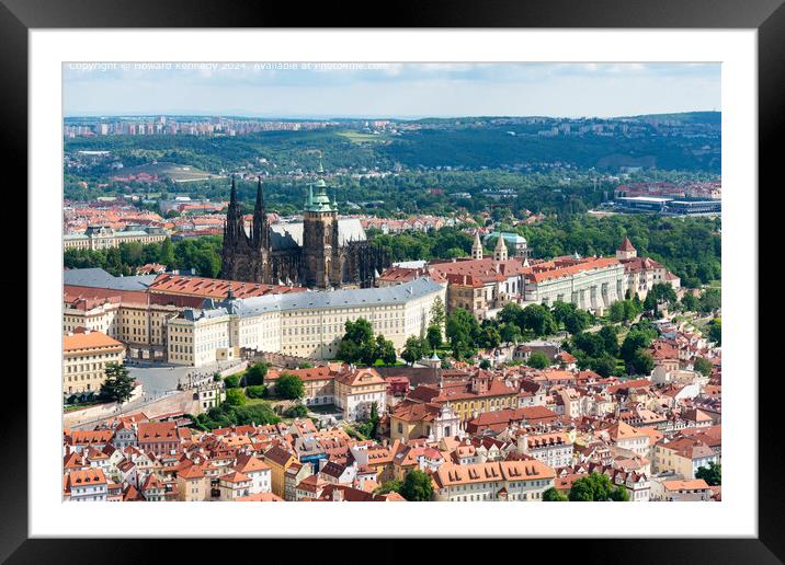 Prague Castle and the Cathedral of St Vitus Framed Mounted Print by Howard Kennedy