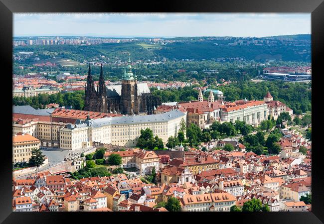Prague Castle and the Cathedral of St Vitus Framed Print by Howard Kennedy