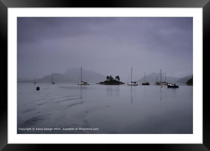 Loch Carron Reflective Moments Framed Mounted Print by Kasia Design