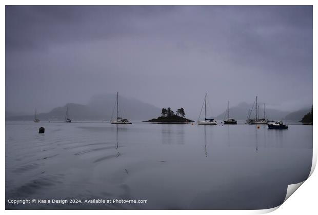 Loch Carron Reflective Moments Print by Kasia Design