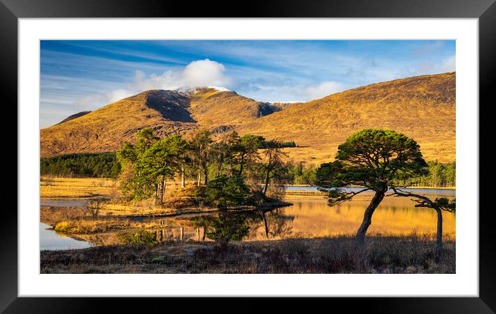 Loch Tulla in the Highlands of Scotland. Framed Mounted Print by Andrew Briggs