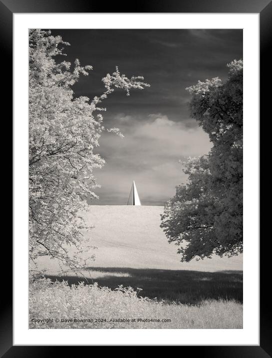 Light Pyramid Infrared Framed Mounted Print by Dave Bowman