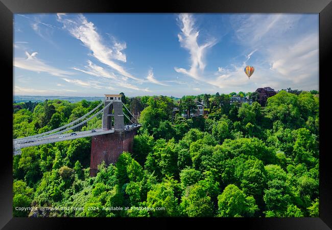 Clifton Suspension Bridge Bristol Framed Print by Travel and Pixels 
