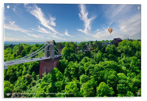 Clifton Suspension Bridge Bristol Acrylic by Travel and Pixels 