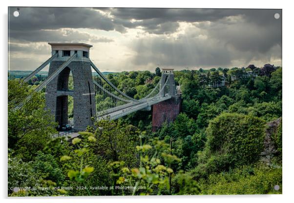 Clifton Suspension Bridge, Bristol Acrylic by Travel and Pixels 