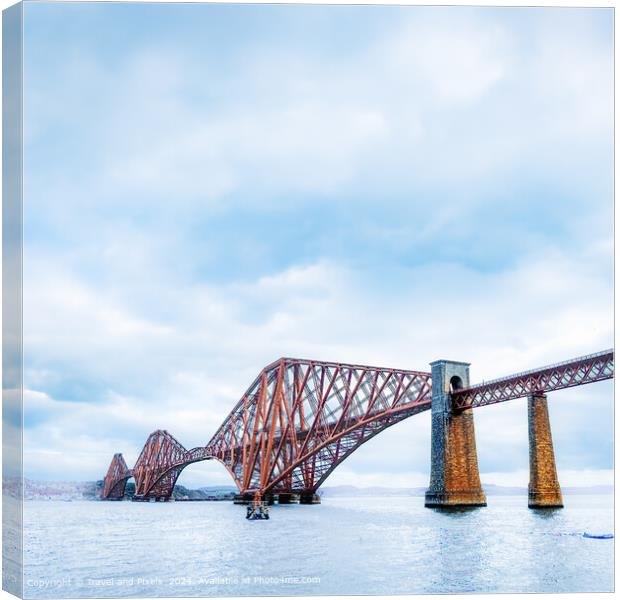 Forth Rail Bridge Canvas Print by Travel and Pixels 