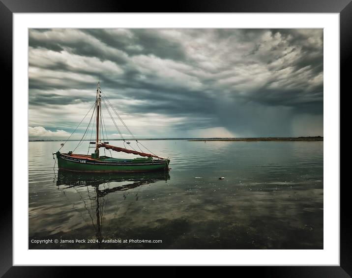 Endeavour is one of the small boats that sailed to Dunkirk in world war 2.  Framed Mounted Print by James Peck