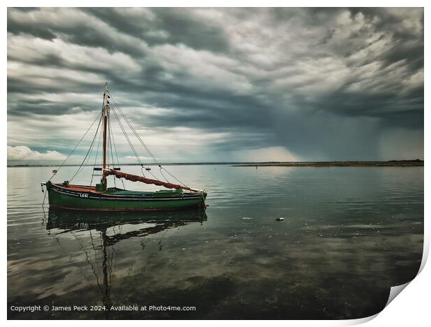 Endeavour is one of the small boats that sailed to Dunkirk in world war 2.  Print by James Peck