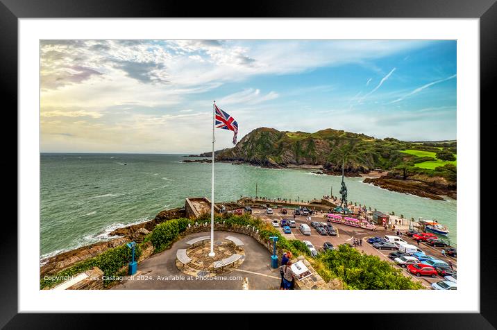 Ilfracombe, Devon. Damien Hirst's 'Verity' Statue Framed Mounted Print by Cass Castagnoli