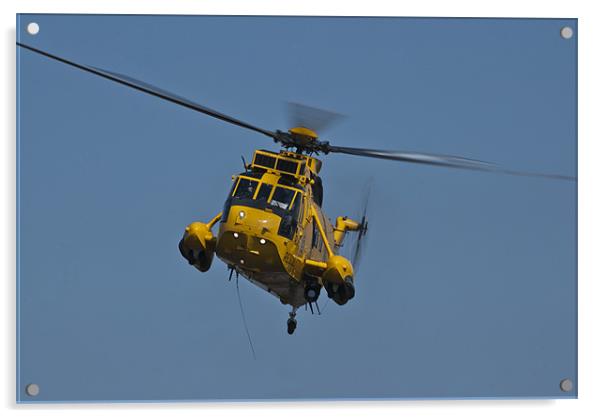 RAF Sea King Helicopter Acrylic by Steve Purnell