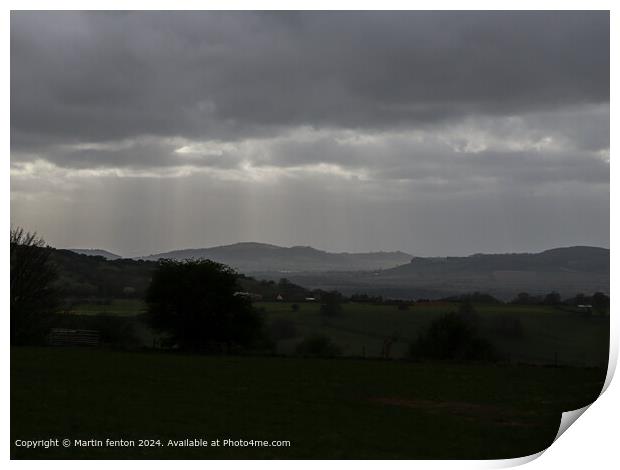 Angry clouds Print by Martin fenton