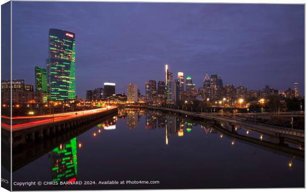 Reflections and towering Skyscrapers Canvas Print by CHRIS BARNARD