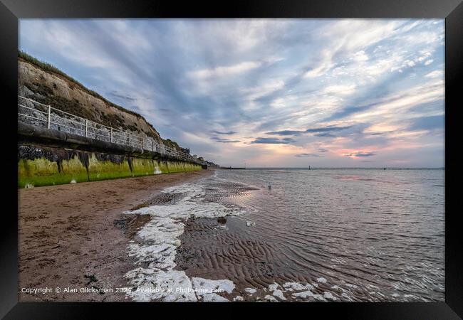  Clouds moving in the sky  Framed Print by Alan Glicksman