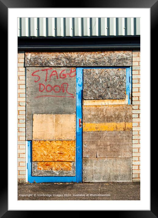 Stage door  Framed Mounted Print by Ironbridge Images