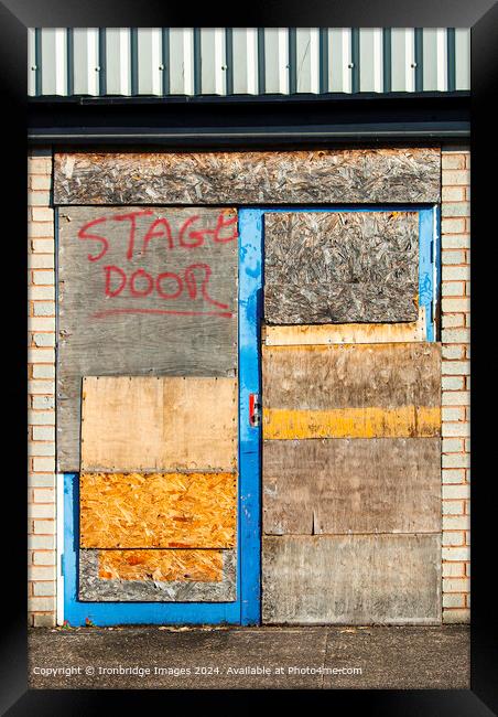 Stage door  Framed Print by Ironbridge Images