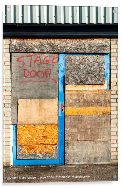 Stage door  Acrylic by Ironbridge Images