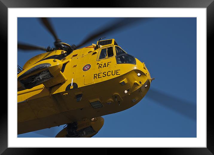 RAF Sea King Helicopter Framed Mounted Print by Steve Purnell