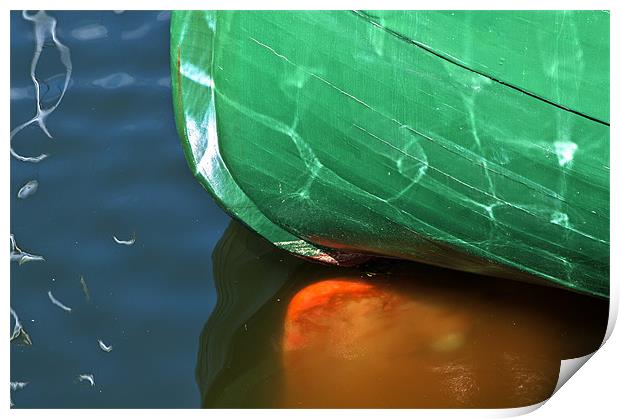 Abstract Boat Stern Print by Steve Purnell