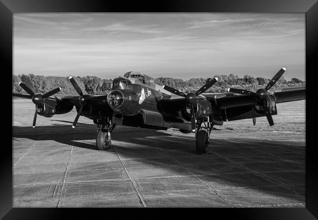 Lancaster Bomber NX611 Framed Print by J Biggadike