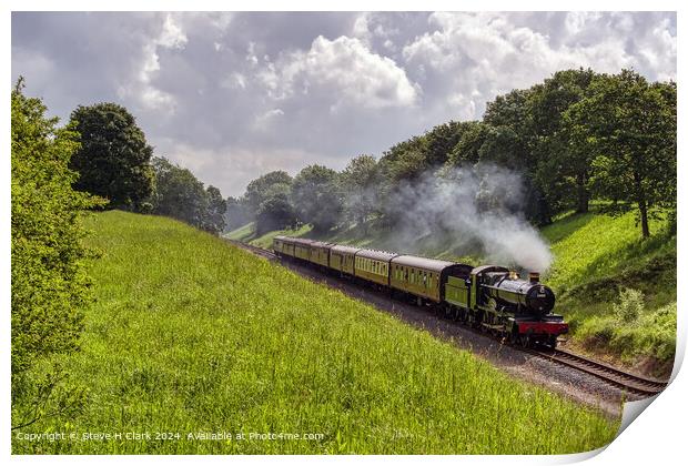 6880 Betton Grange on the GWSR Railway  Print by Steve H Clark