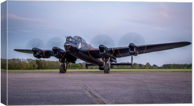 Lancaster Bomber Canvas Print by J Biggadike