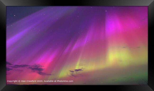 Aurora Borealis Framed Print by Alan Crawford