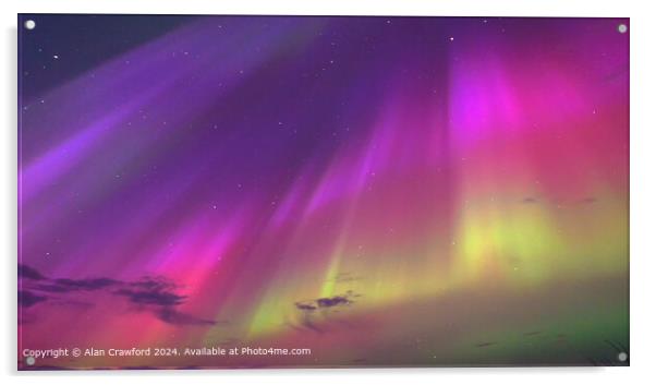 Aurora Borealis Acrylic by Alan Crawford