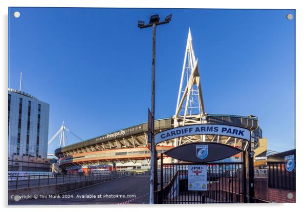The Principality Stadium, Cardiff Acrylic by Jim Monk