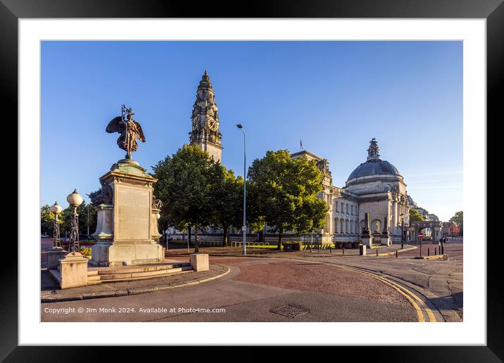 Cardiff City Hall Framed Mounted Print by Jim Monk