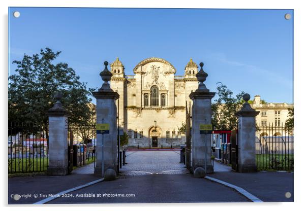 Cardiff University Main Entrance Acrylic by Jim Monk