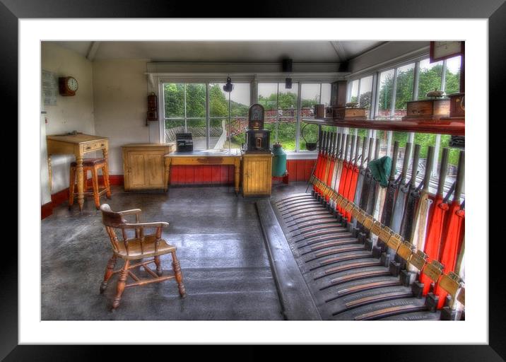 Beamish Railway Signal Box Framed Mounted Print by Donald Parsons