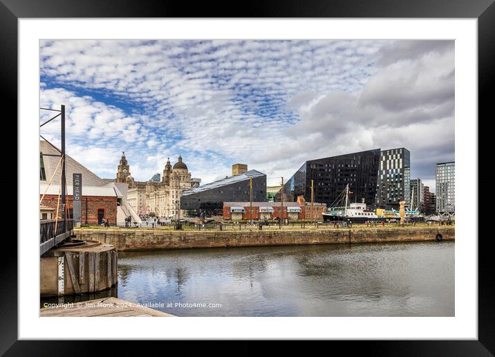 Canning Dock LIverpool  Framed Mounted Print by Jim Monk