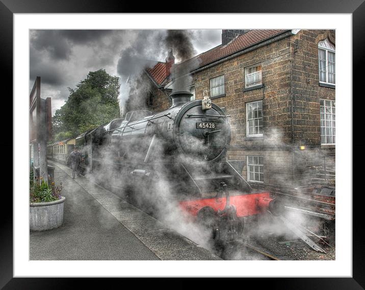 Locomotive at Grosmont Framed Mounted Print by Donald Parsons