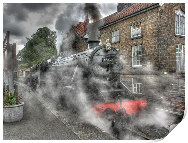 Locomotive at Grosmont Print by Donald Parsons