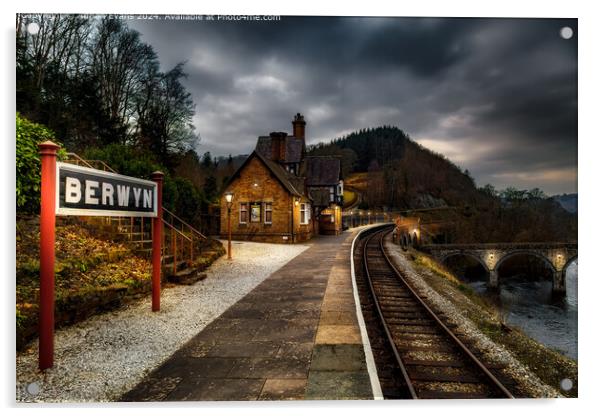 Berwyn Victorian Railway Station Acrylic by Adrian Evans