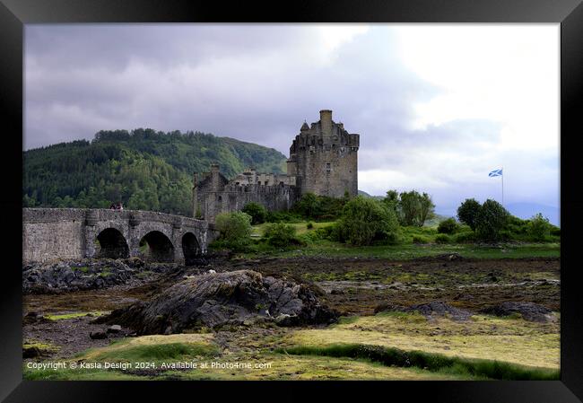 Iconic Eilaen Donan Castle Framed Print by Kasia Design