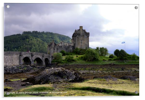 Iconic Eilaen Donan Castle Acrylic by Kasia Design