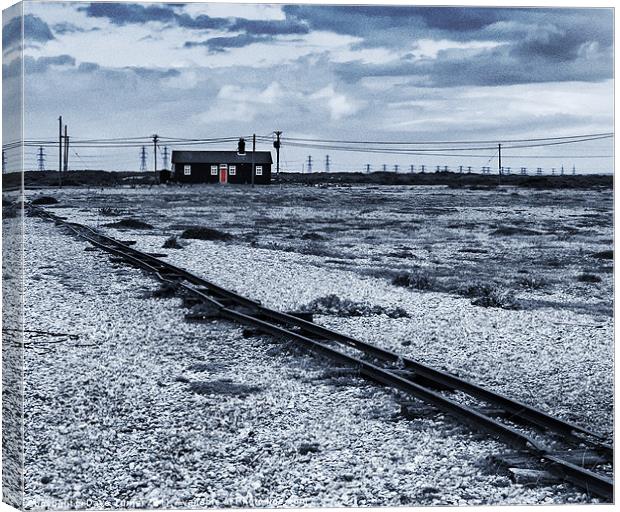 The Red Door, Dungeness, Kent Canvas Print by Dave Turner