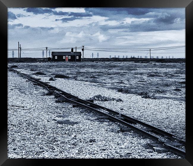 The Red Door, Dungeness, Kent Framed Print by Dave Turner